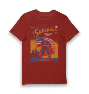 Brick Red Printed T-shirt Front