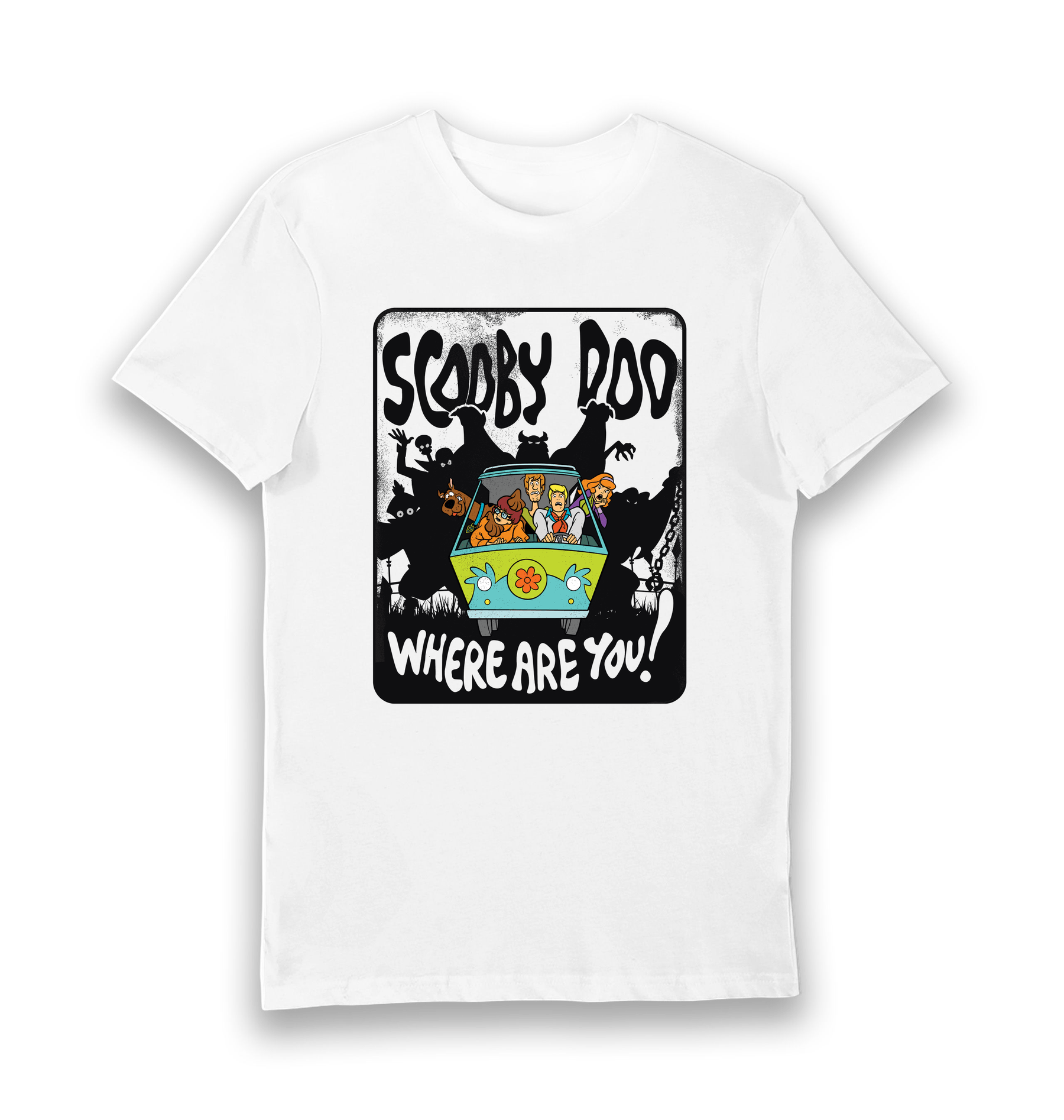 White Printed T-shirt Front