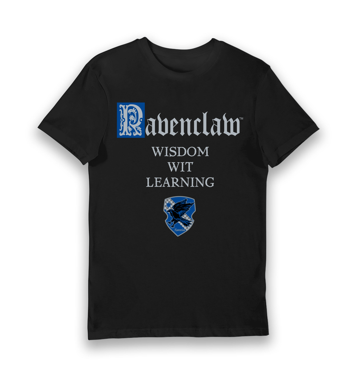 Black Printed T-shirt Front