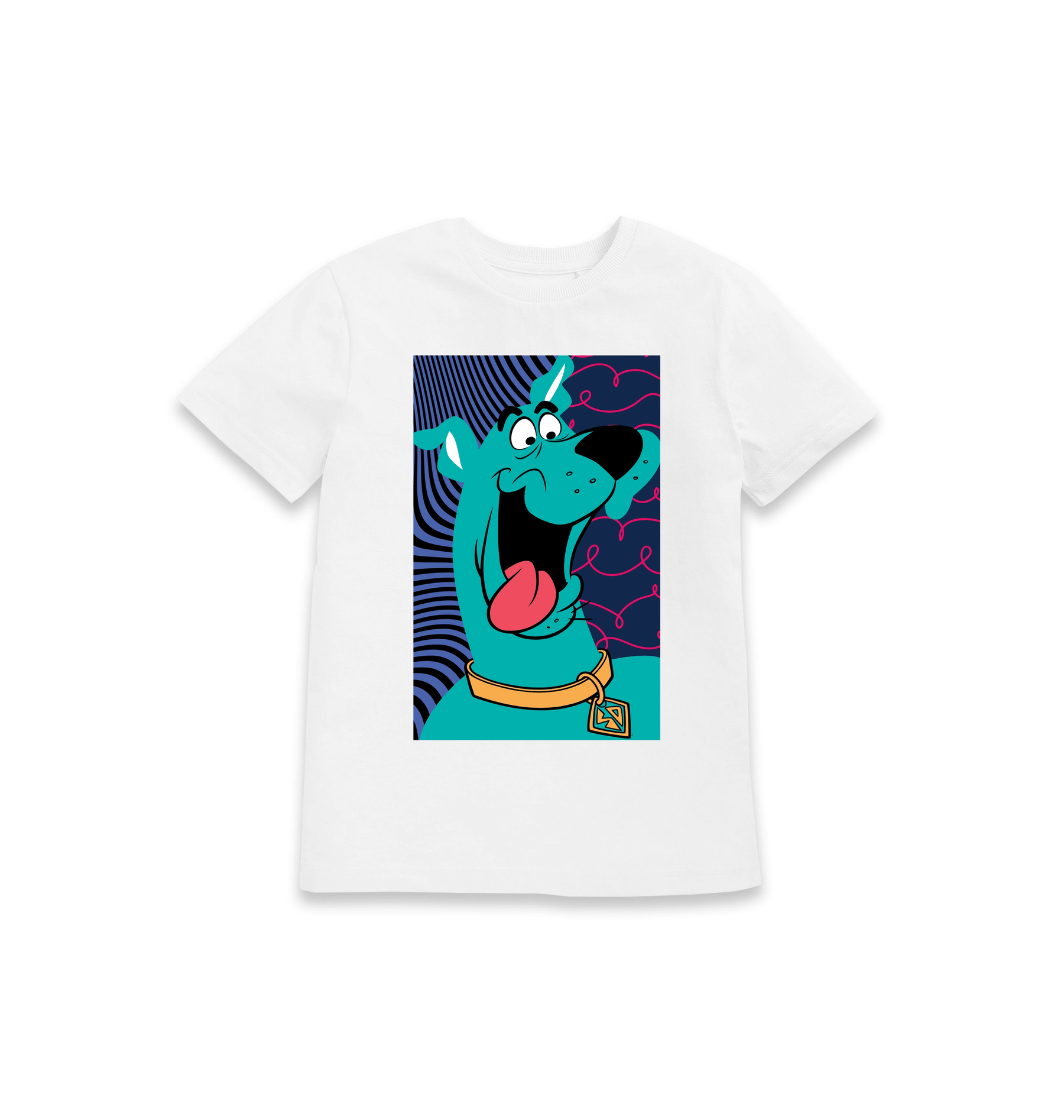 White Printed Kids T-Shirt Front