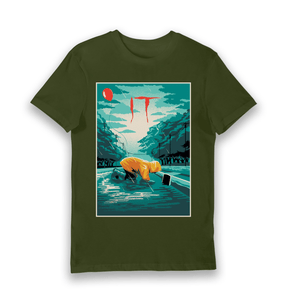 Forest Green Printed T-shirt Front