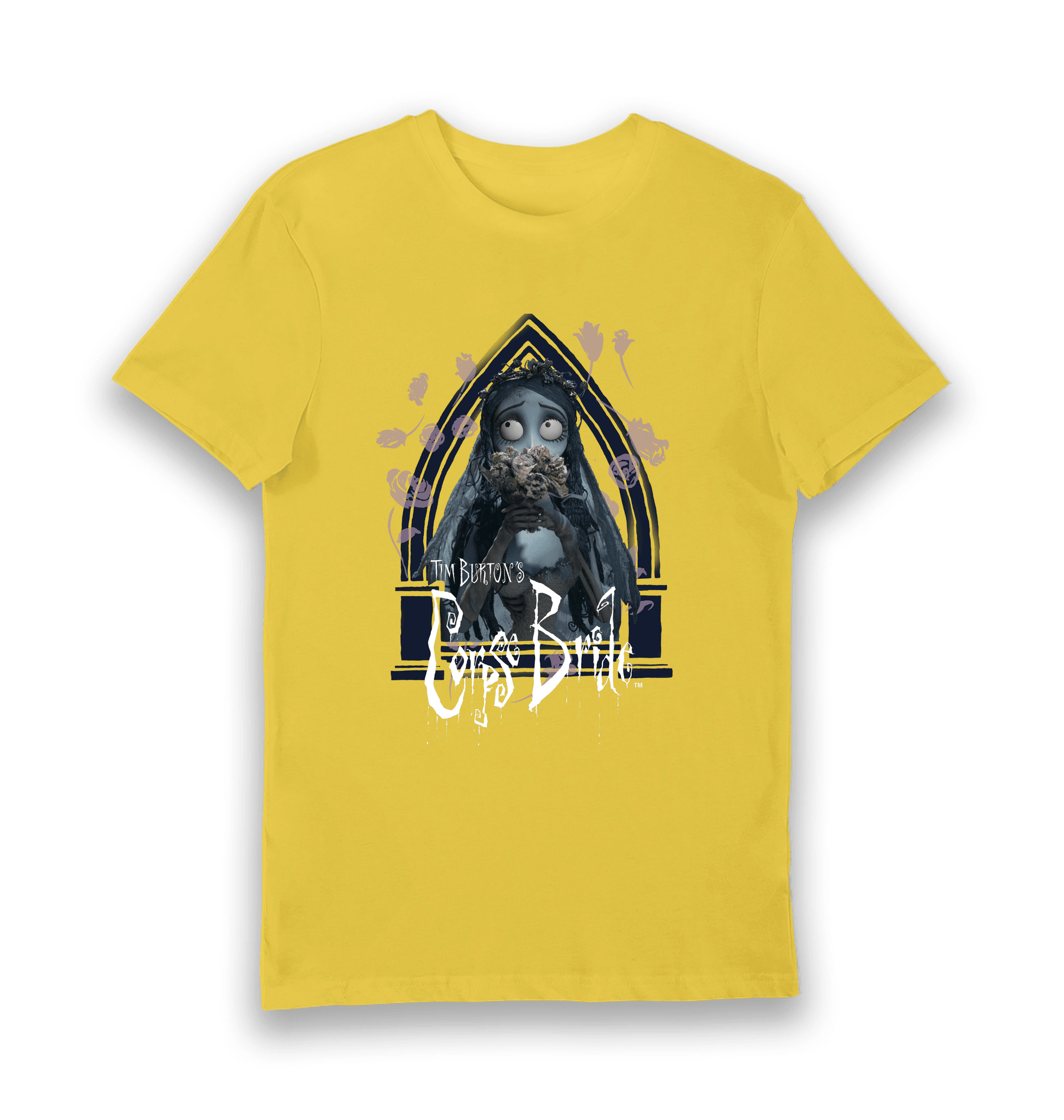 Yellow Printed T-shirt Front