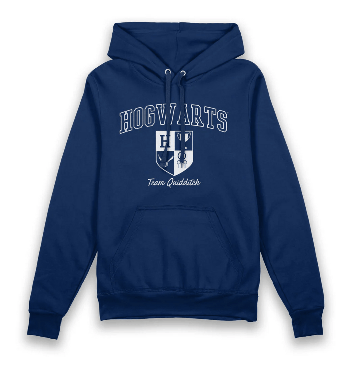 Blue Printed Hoody Front