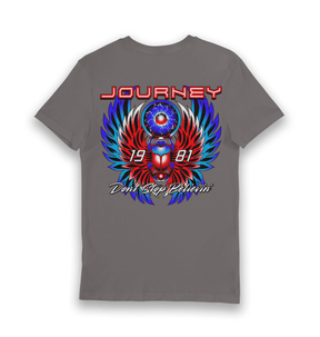 Charcoal Printed T-shirt Back