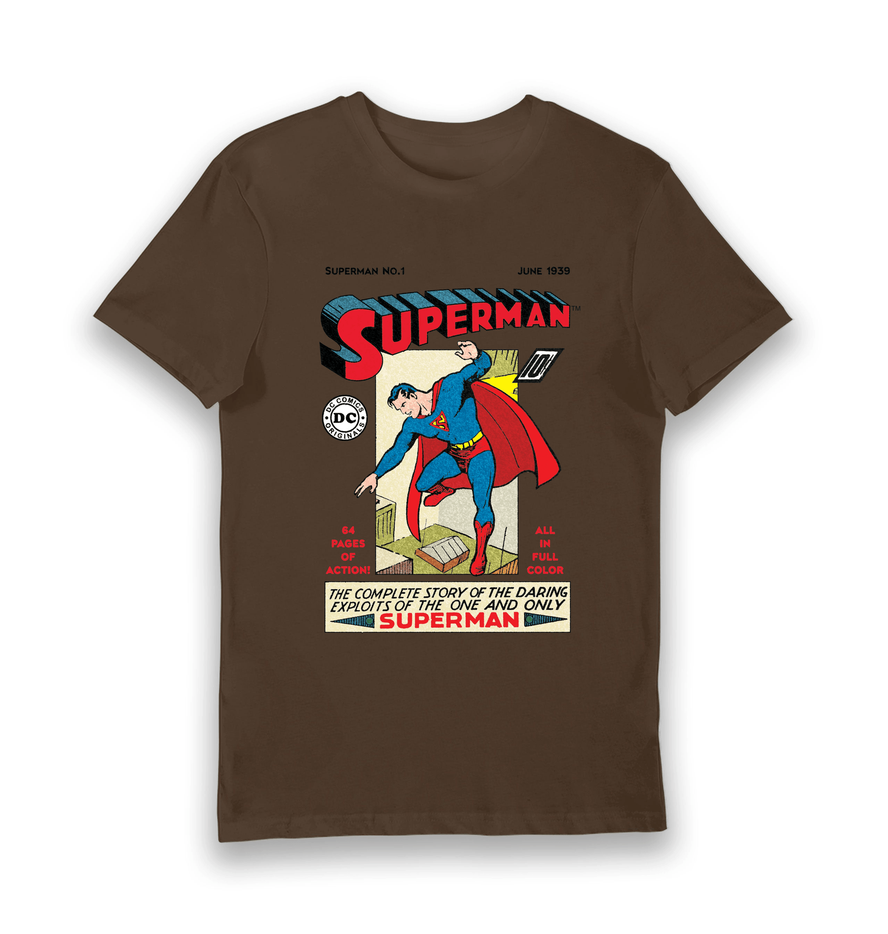 Brown Printed T-shirt Front
