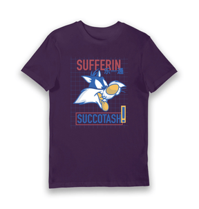 Purple Printed T-shirt Front