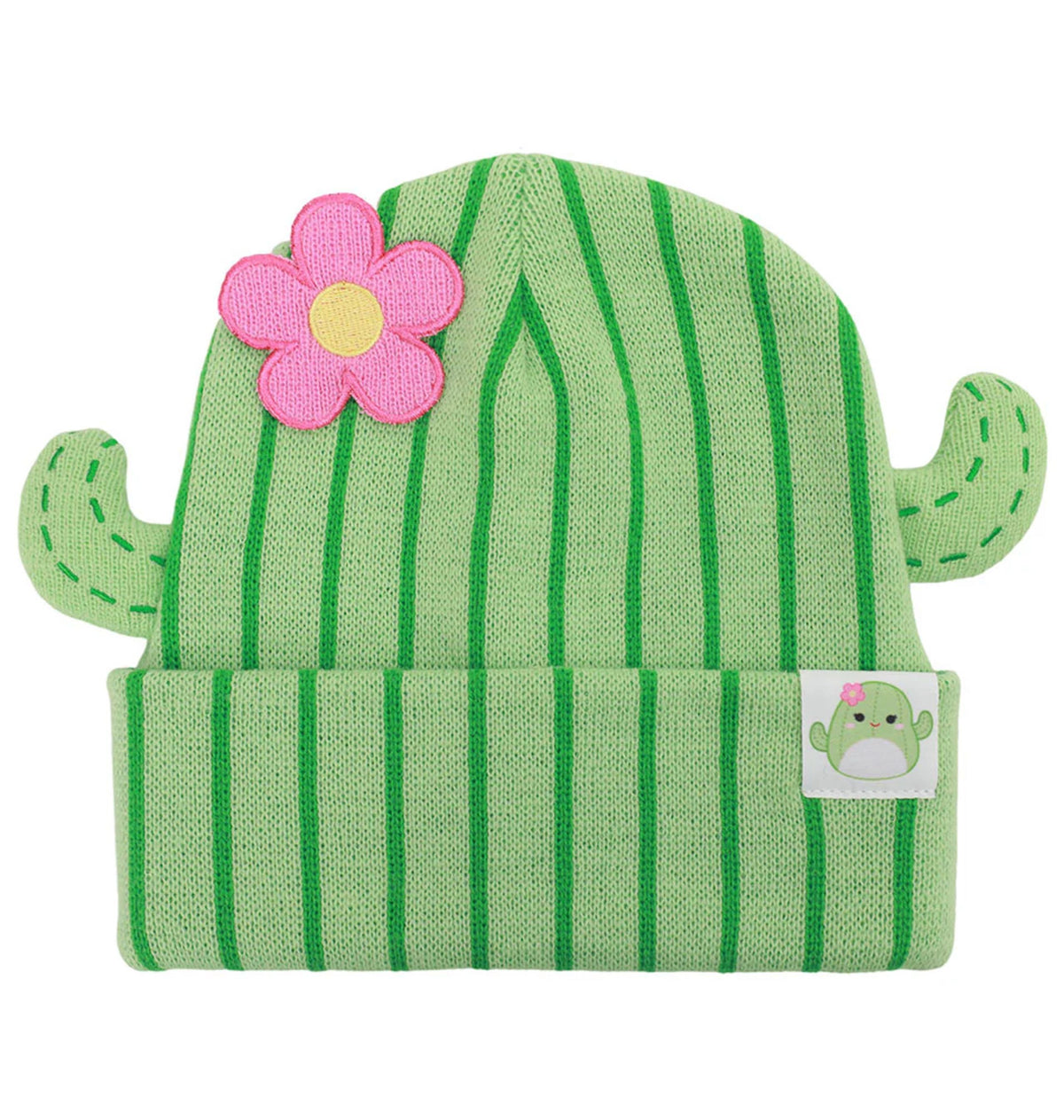 green Beanie Front
