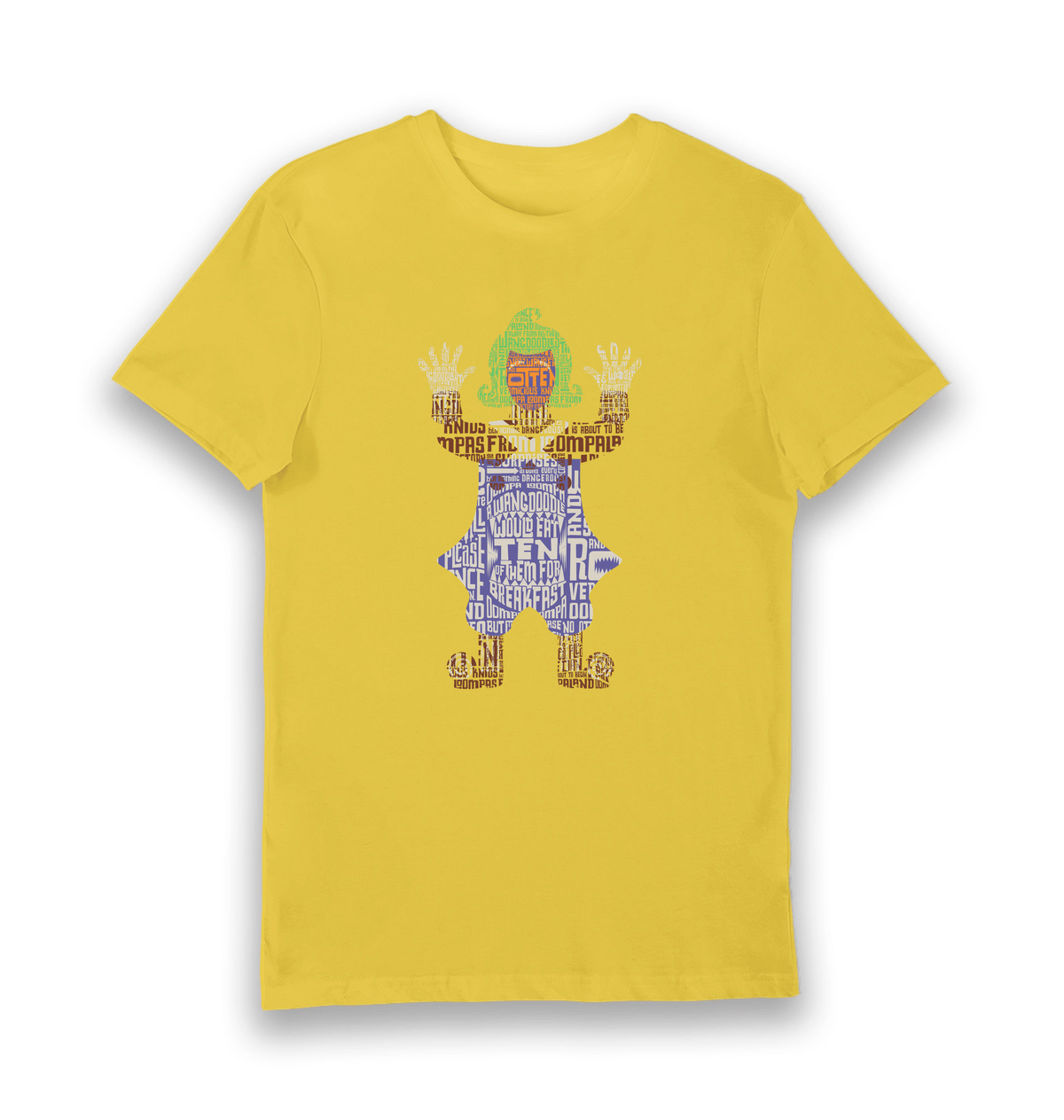 Yellow Printed T-shirt Front