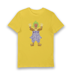 Yellow Printed T-shirt Front