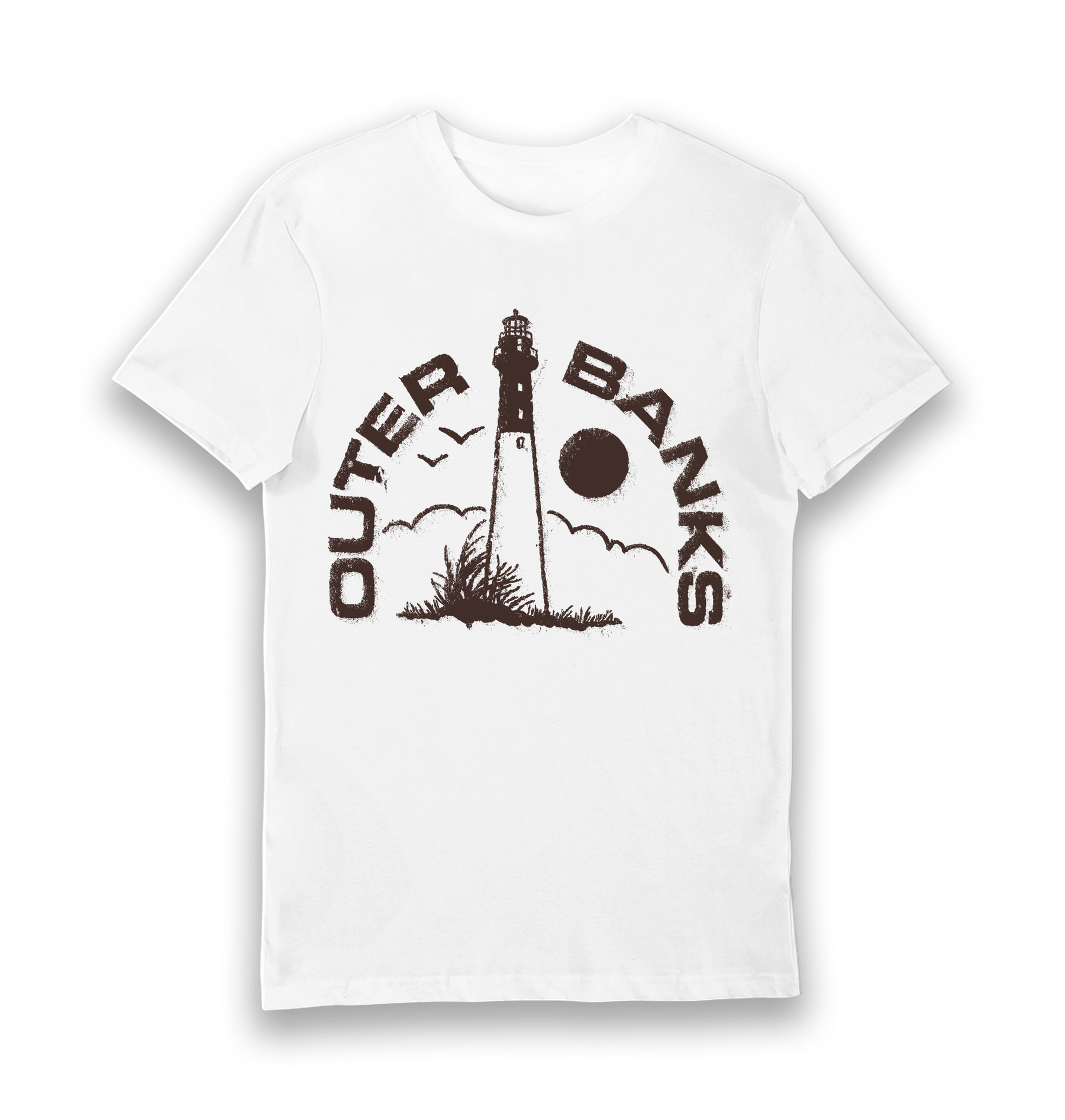 White Printed T-shirt Front
