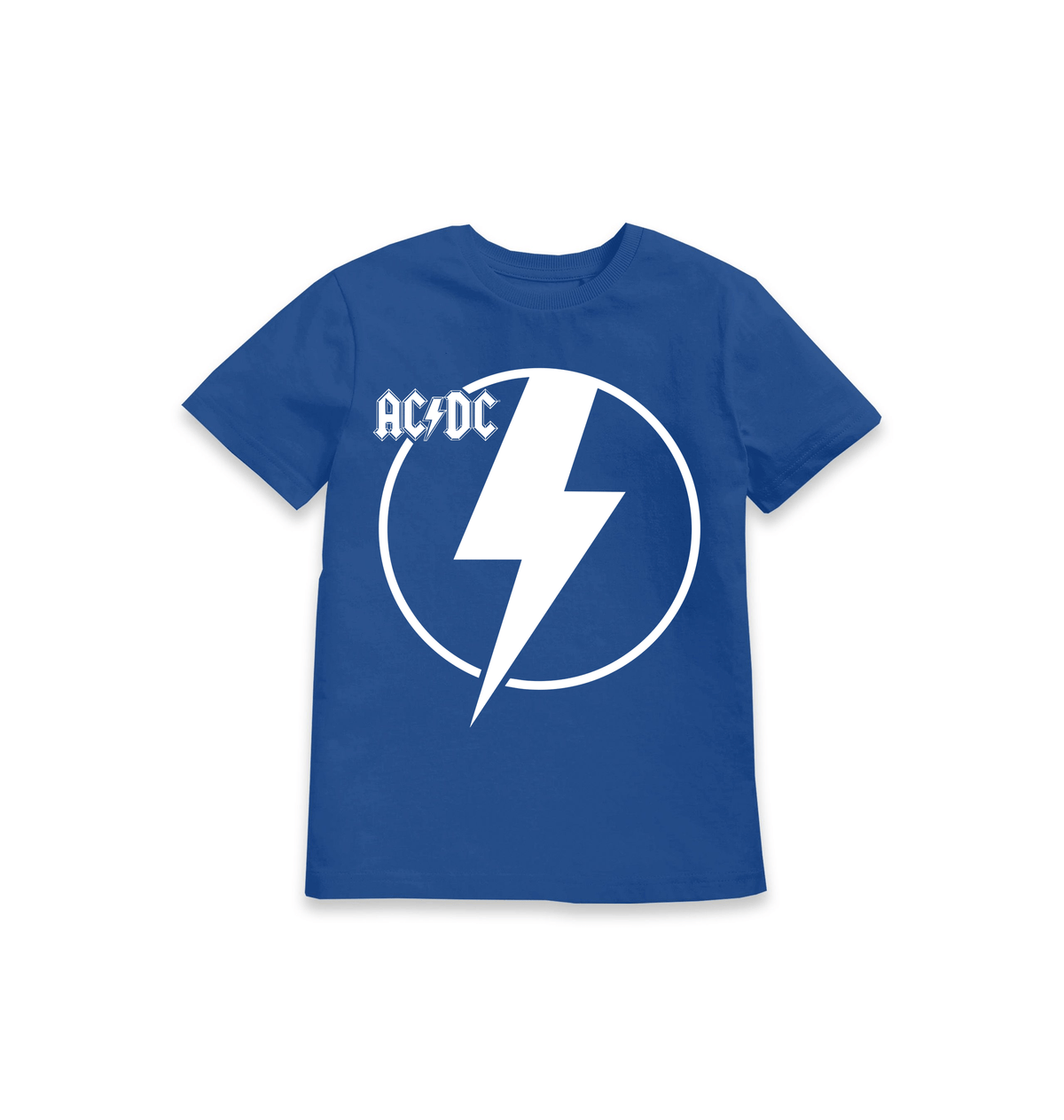 Blue Printed Kids T-Shirt Front