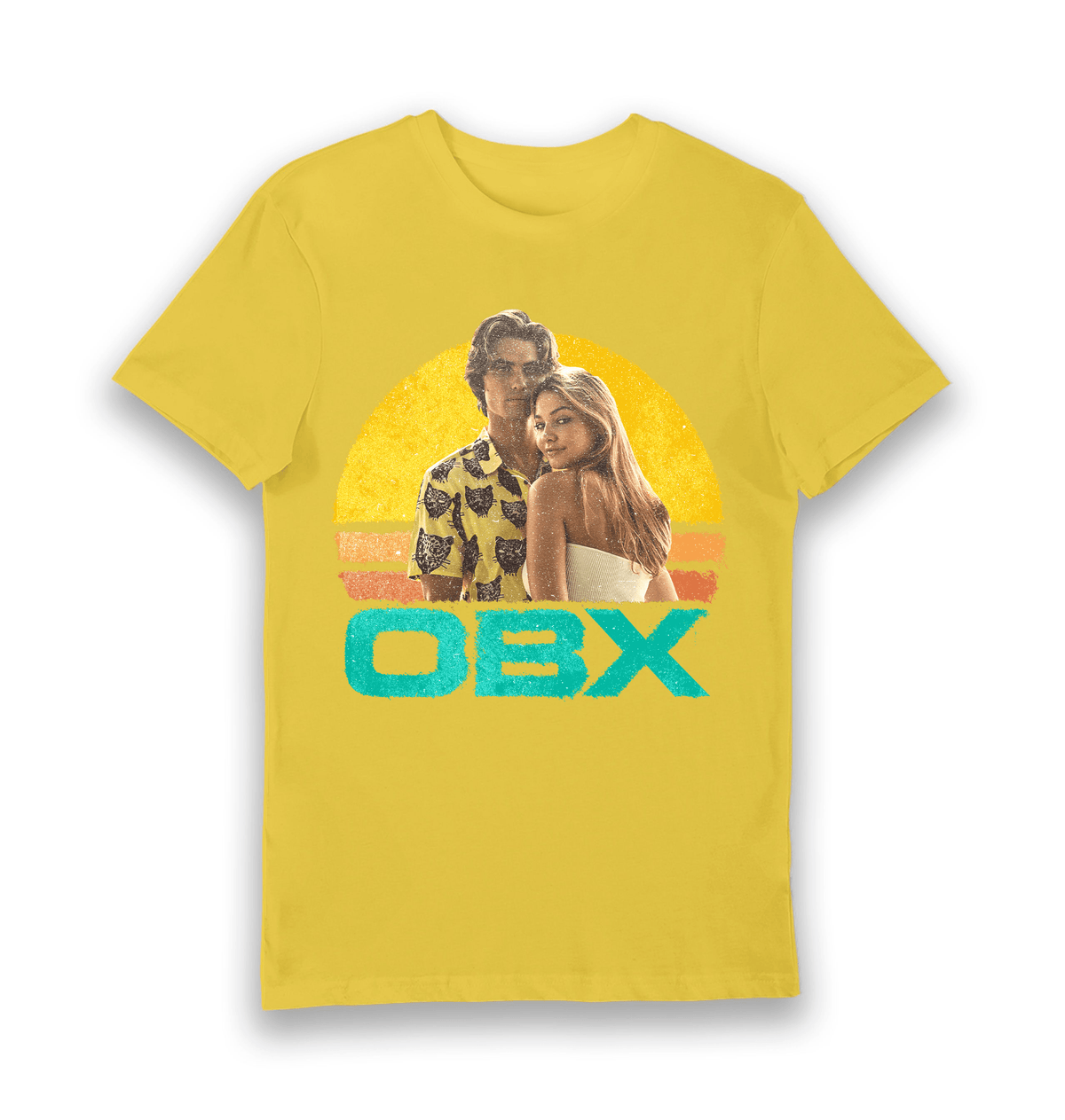 Yellow Printed T-shirt Front