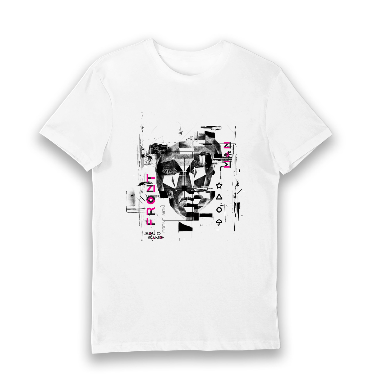 White Printed T-shirt Front