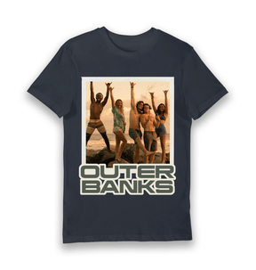 Navy Printed T-shirt Front