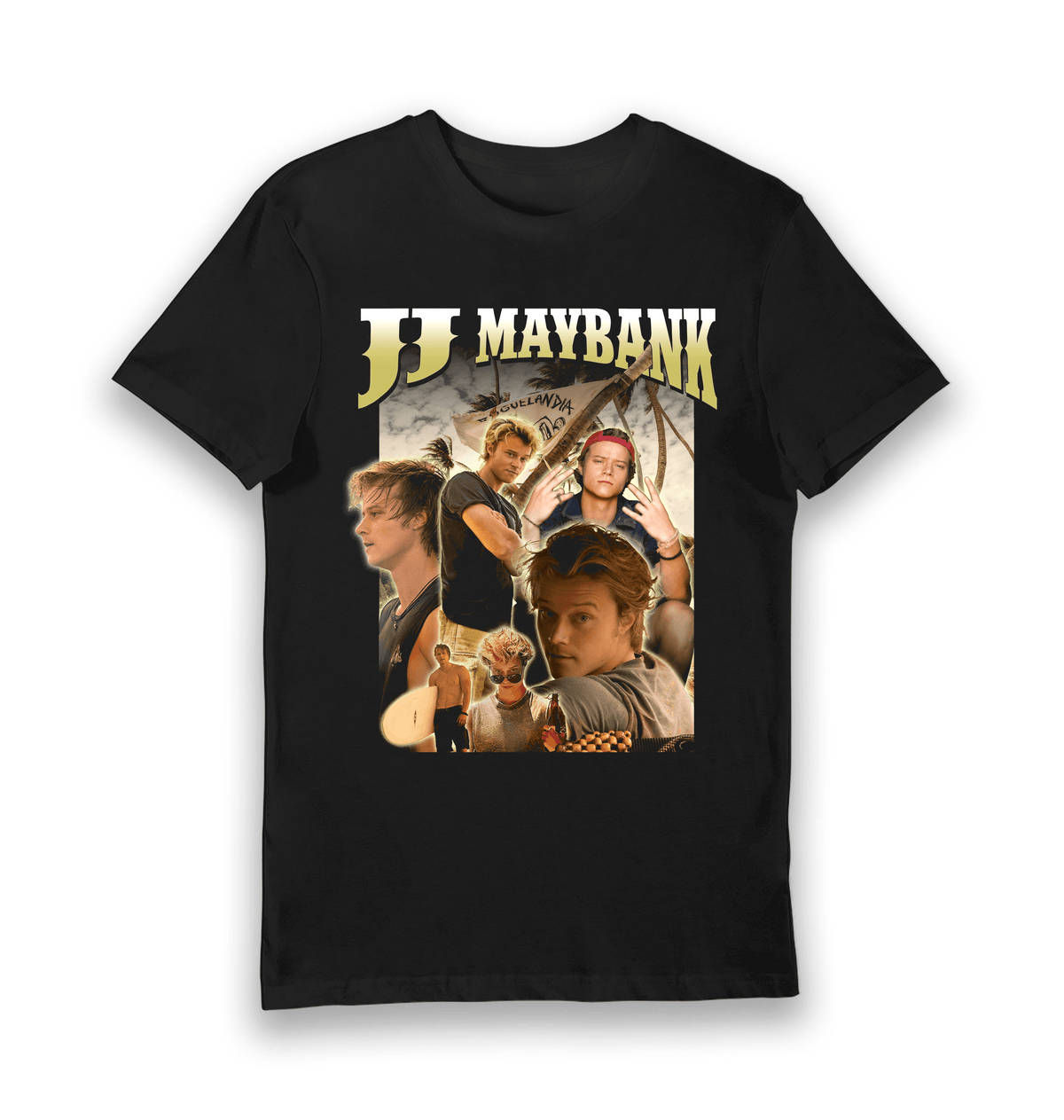 Black Printed T-shirt Front