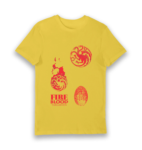 Yellow Printed T-shirt Front