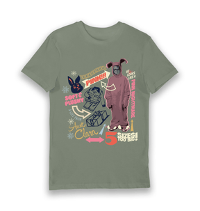 Khaki Printed T-shirt Front