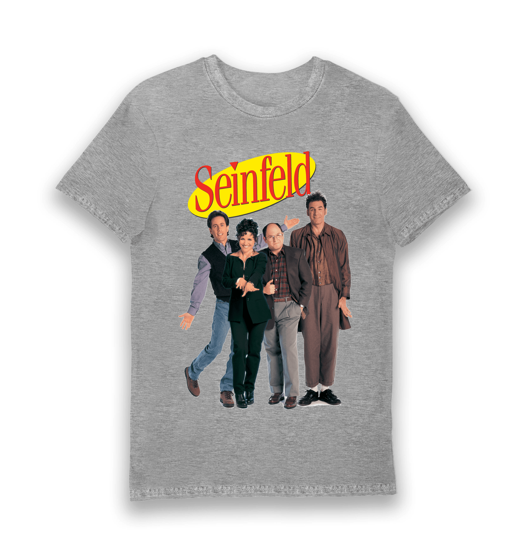 Sports Grey Printed T-shirt Front