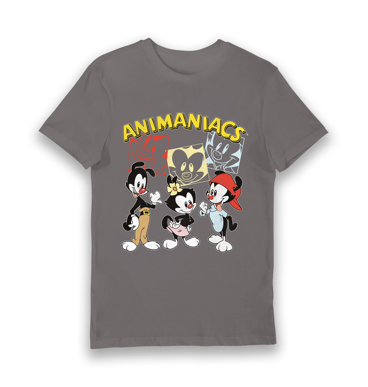 Charcoal Printed T-shirt Front