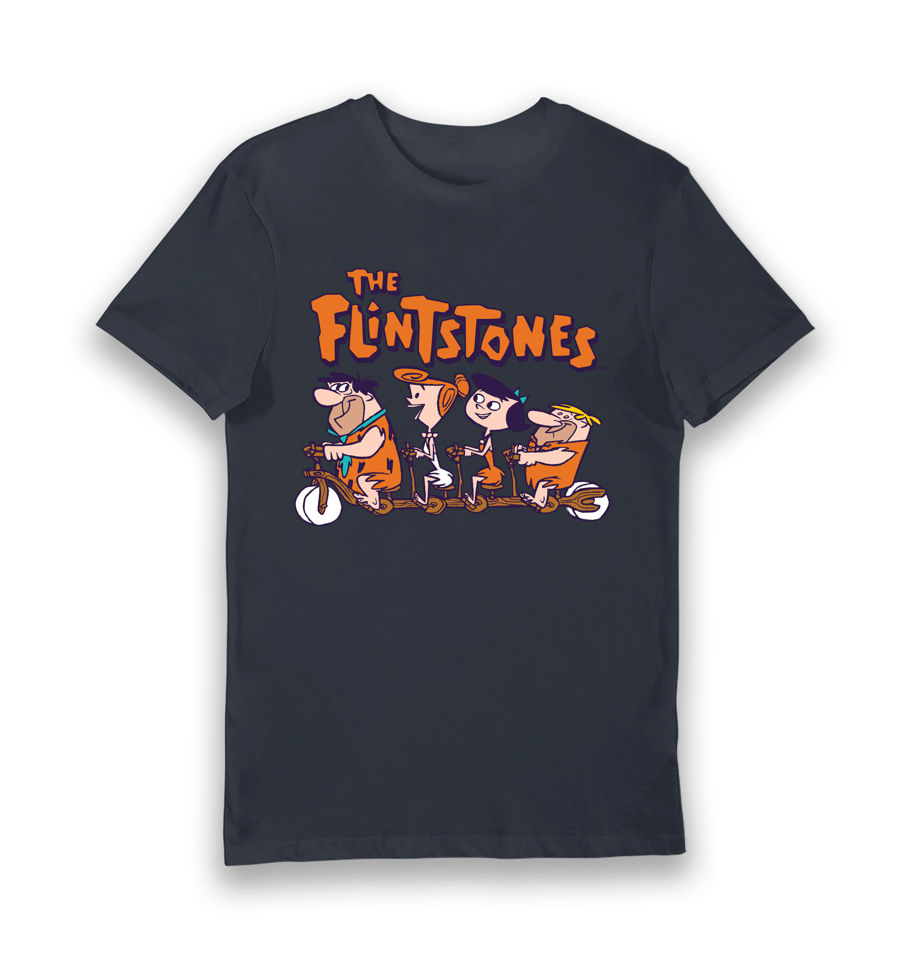 Navy Printed T-shirt Front