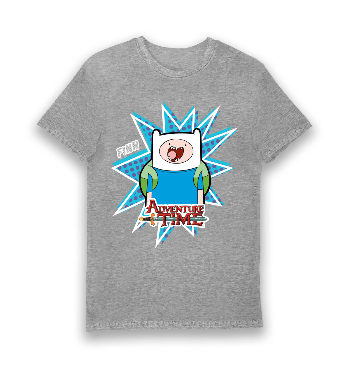 Sports Grey Printed T-shirt Front