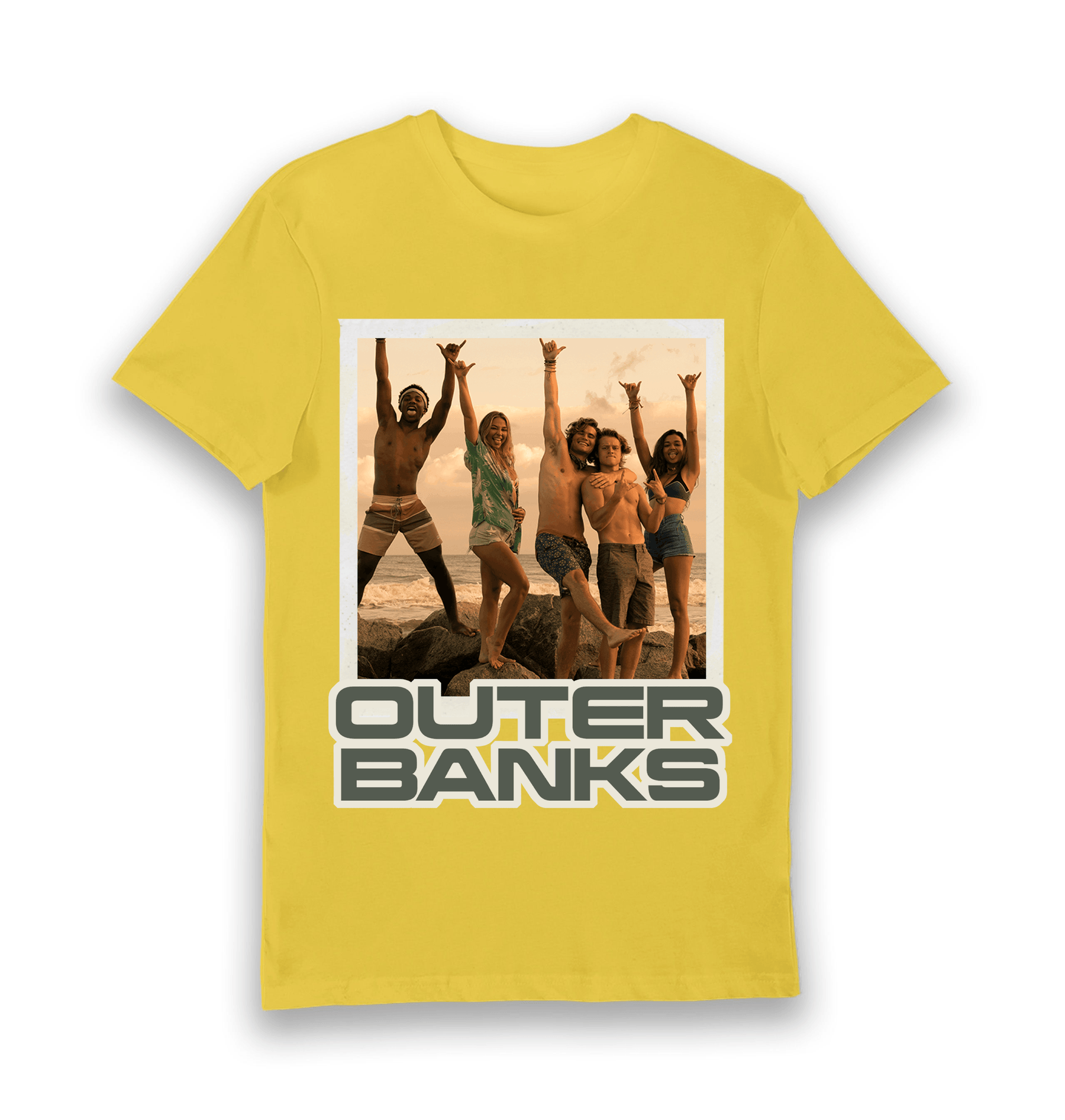 Yellow Printed T-shirt Front