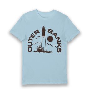 Light Blue Printed T-shirt Front