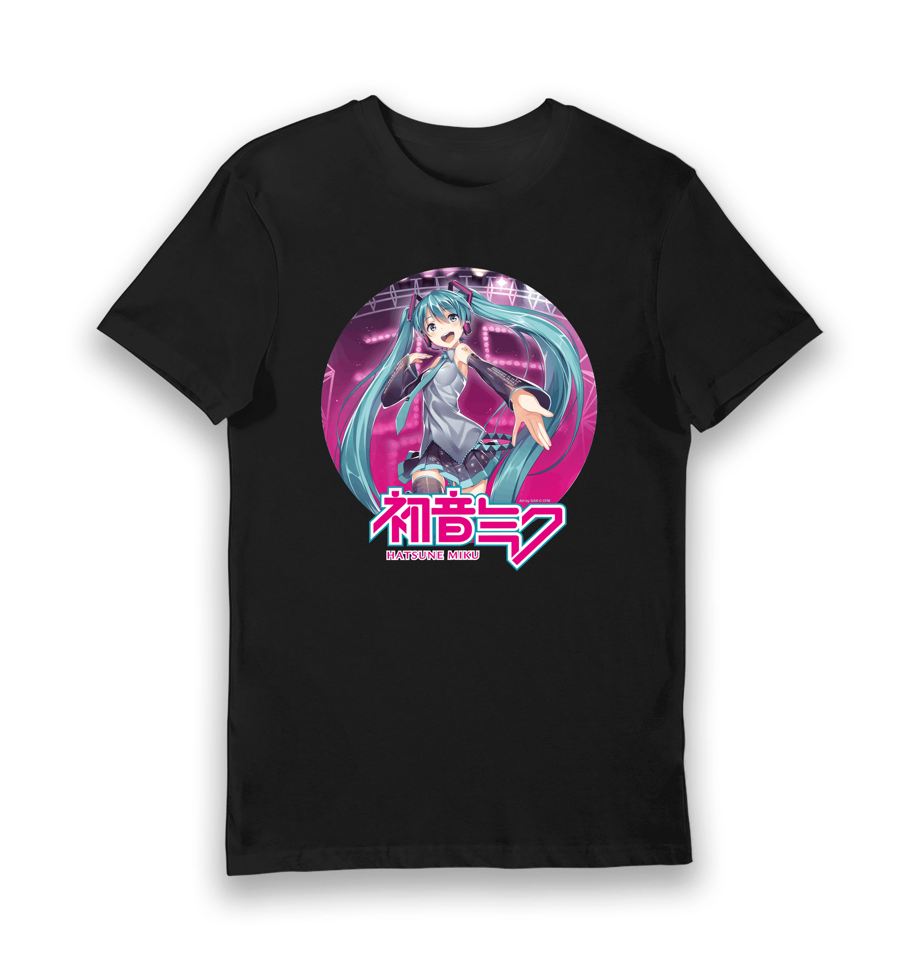 Black Printed T-shirt Front