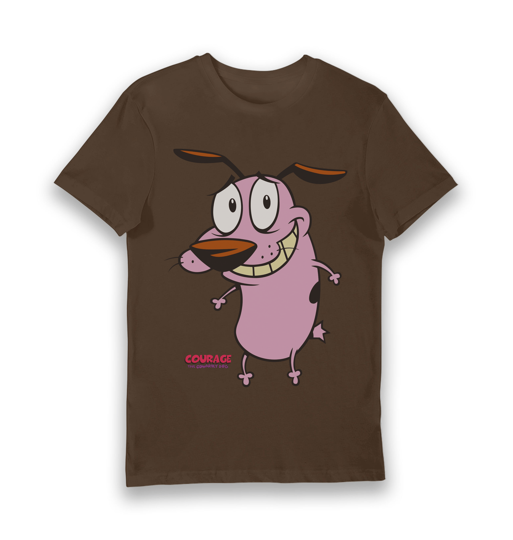 Brown Printed T-shirt Front
