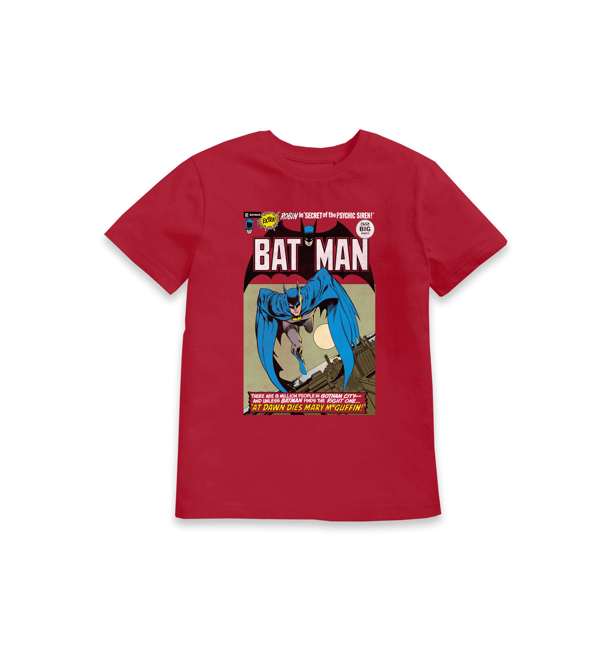 Red Printed Kids T-Shirt Front