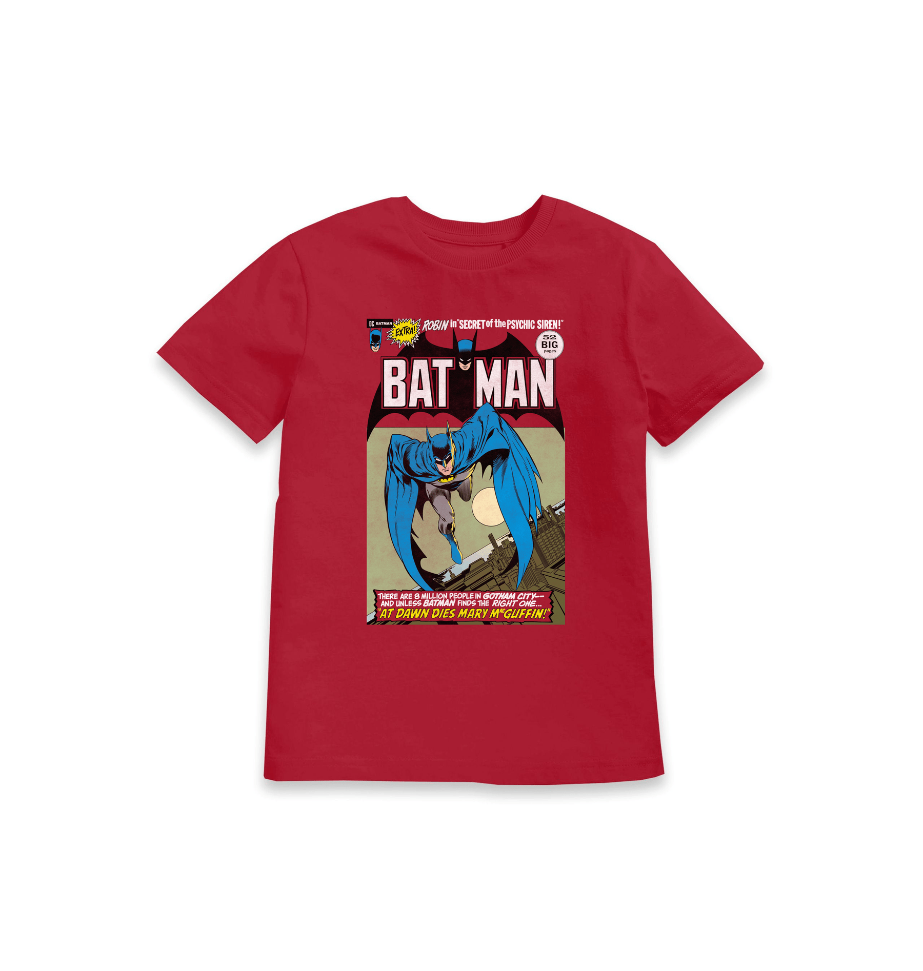 Red Printed Kids T-Shirt Front