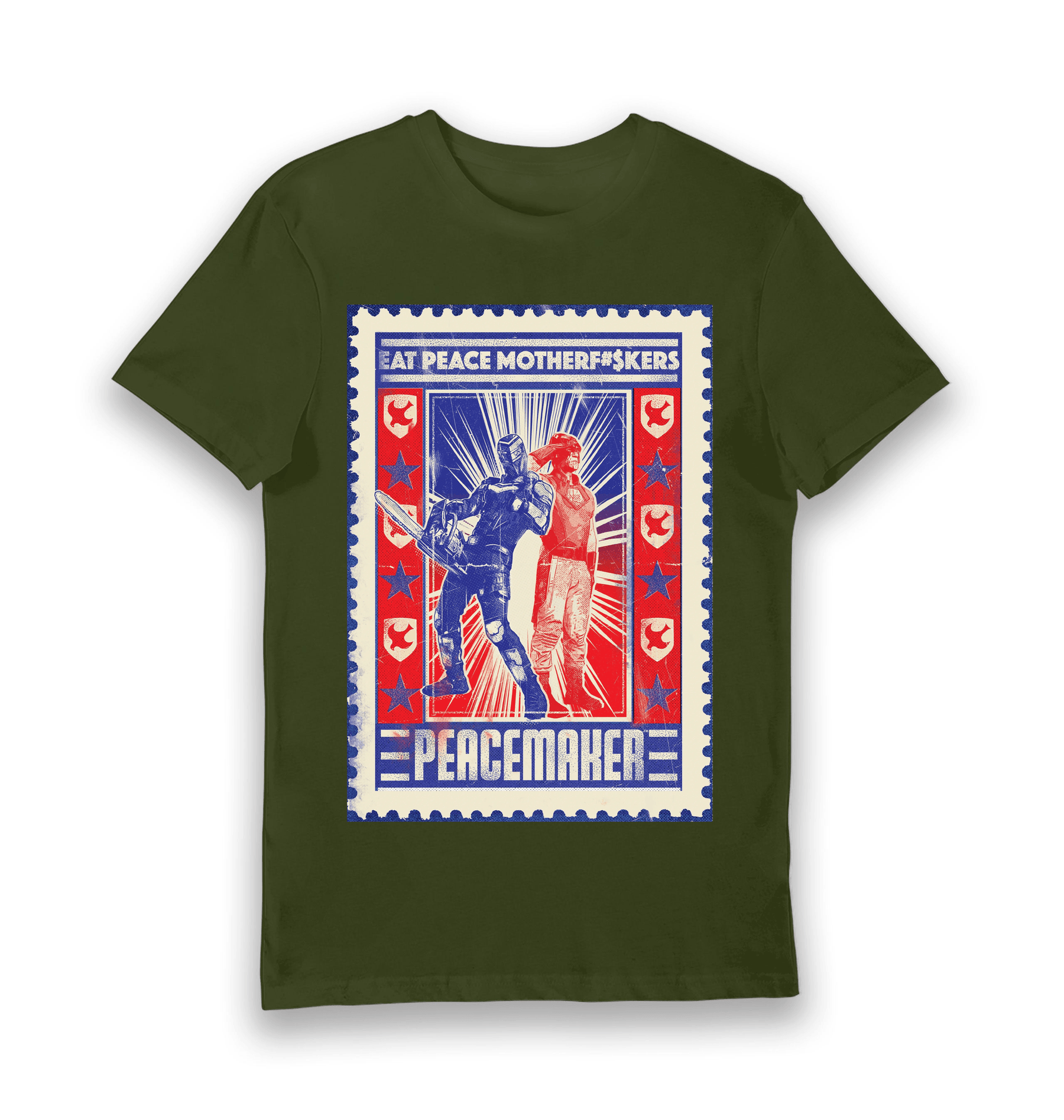 Forest Green Printed T-shirt Front