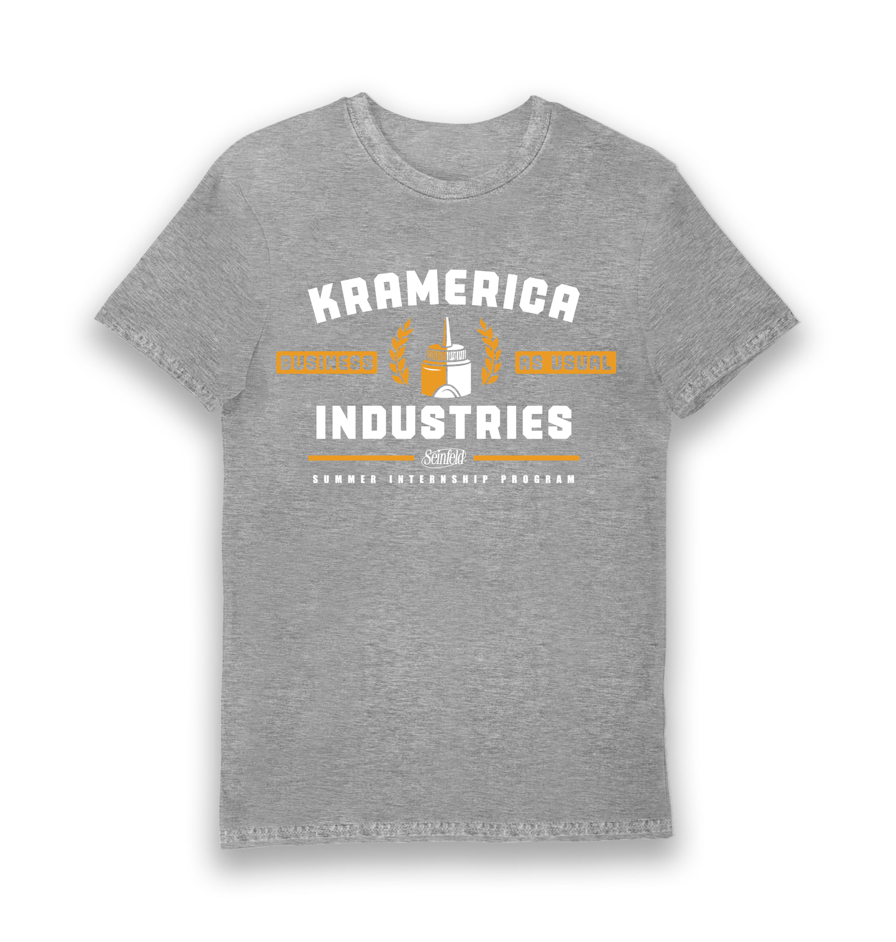 Sports Grey Printed T-shirt Front