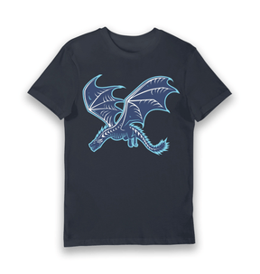 Navy Printed T-shirt Front