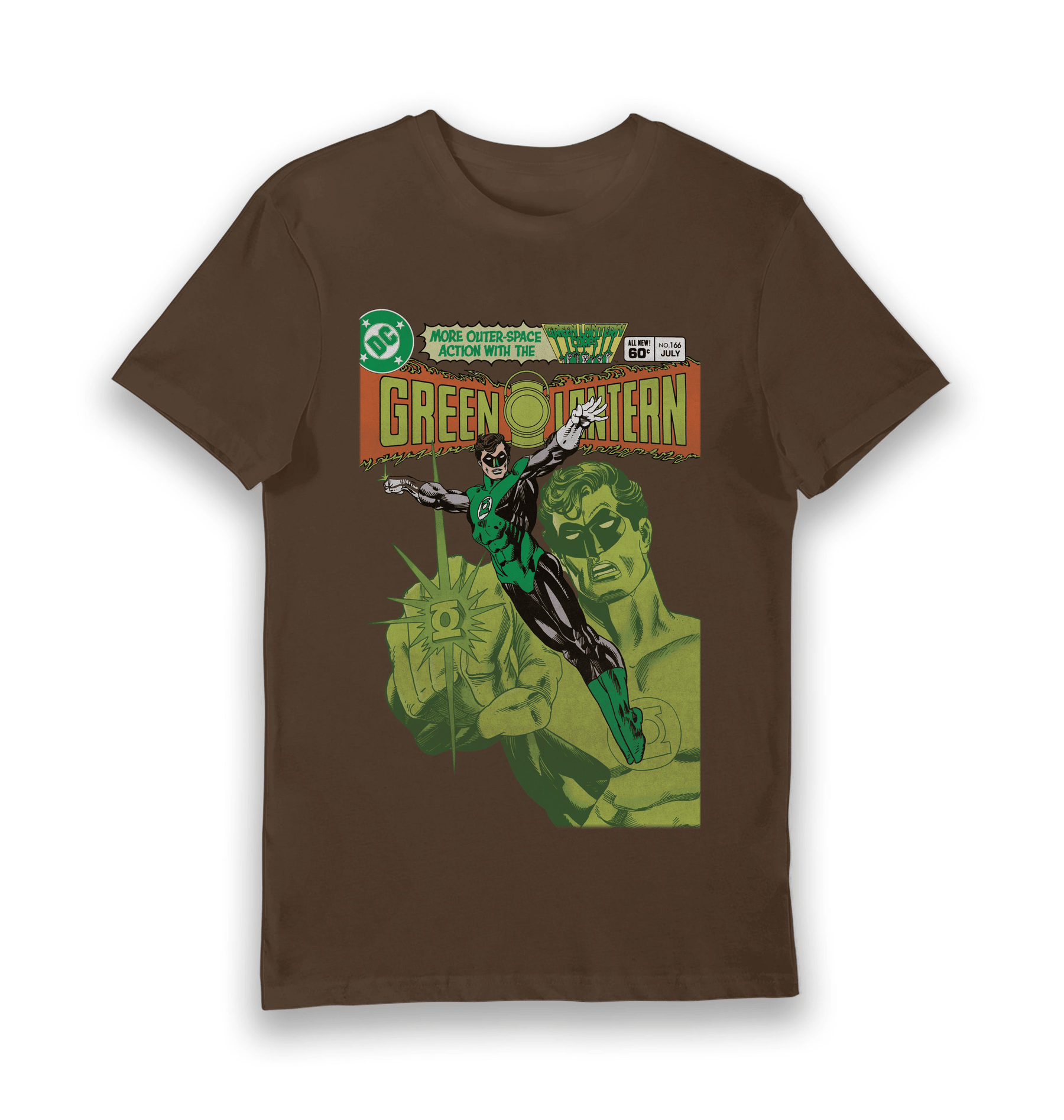 Brown Printed T-shirt Front