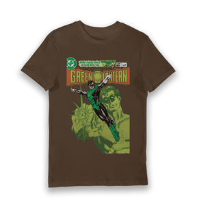 Brown Printed T-shirt Front