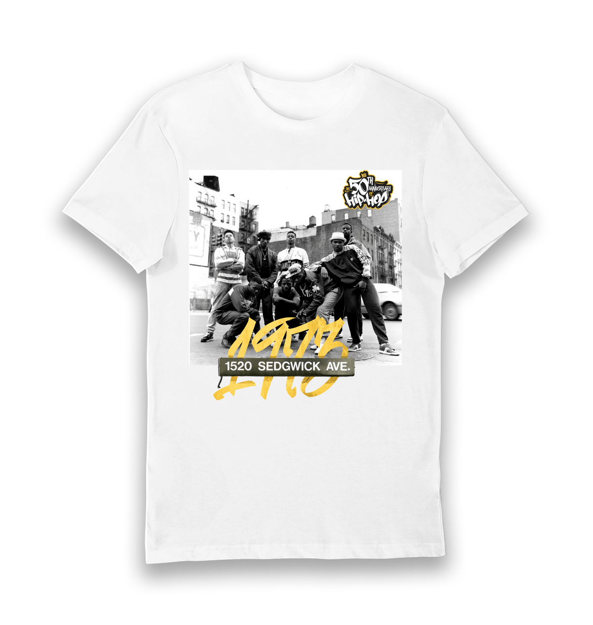 White Printed T-shirt Front