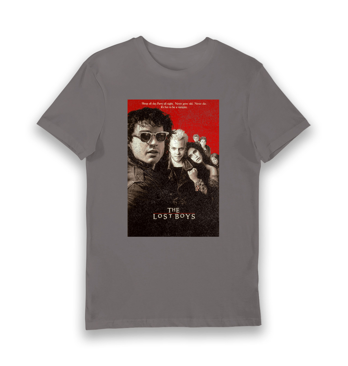 Charcoal Printed T-shirt Front