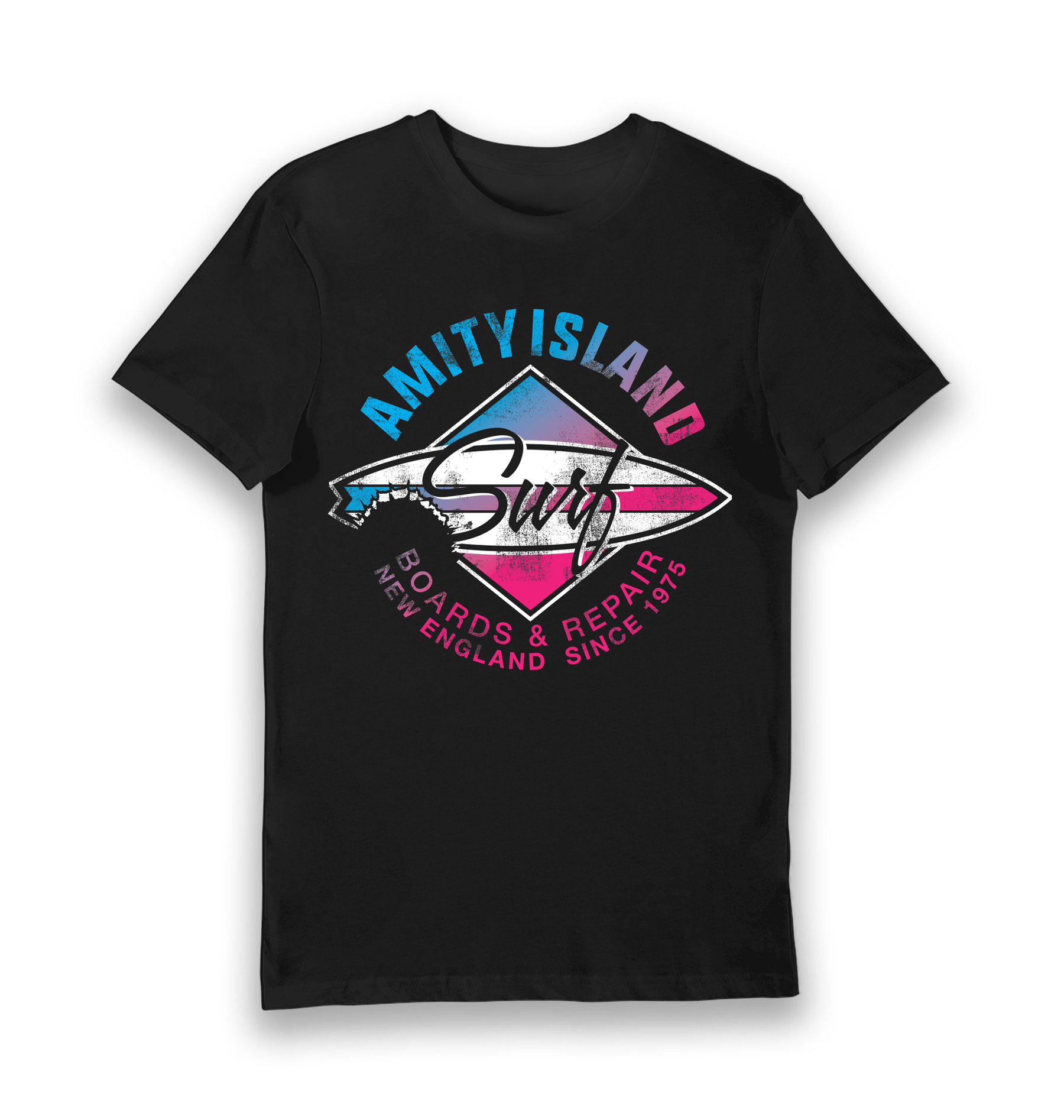 Black Printed T-shirt Front