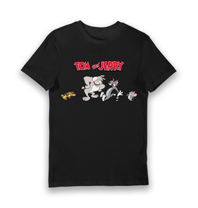 Black Printed T-shirt Front