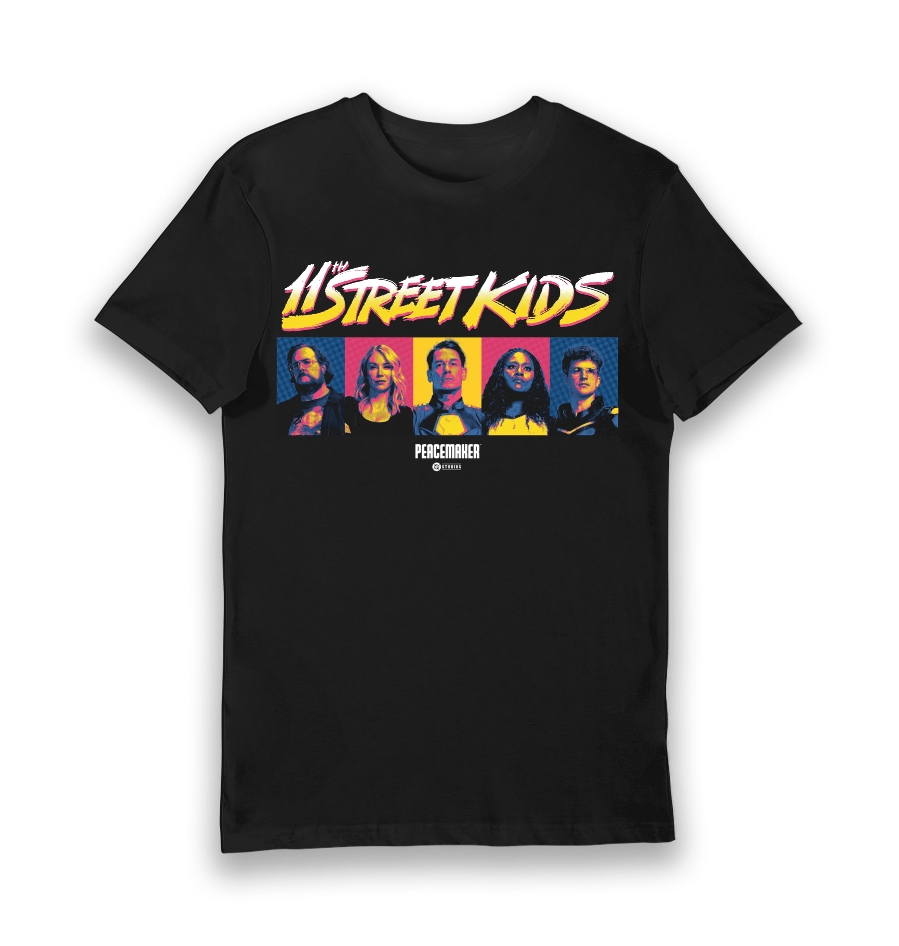 Black Printed T-shirt Front