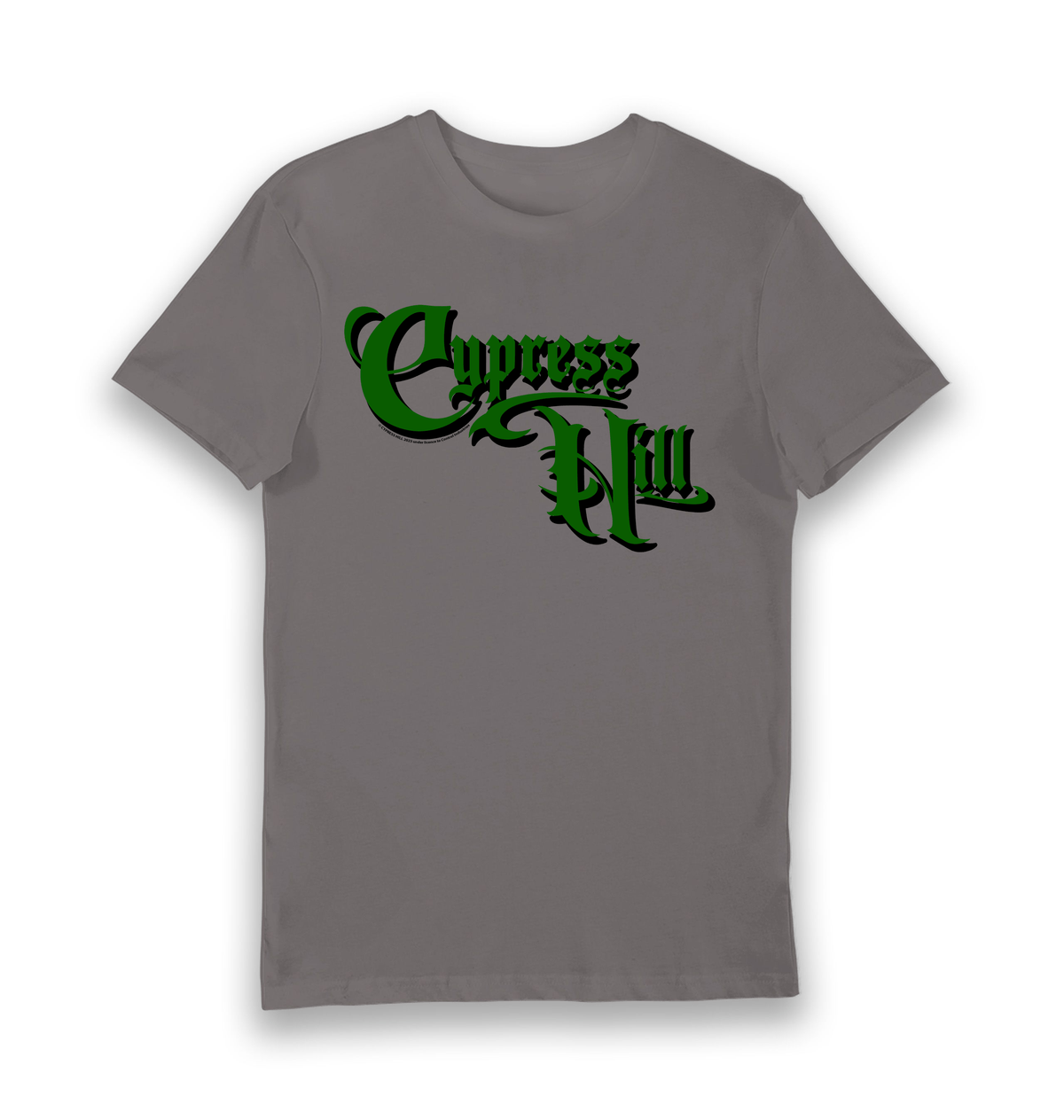 Charcoal Printed T-shirt Front