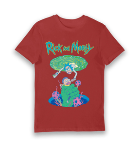 Red Printed T-shirt Front