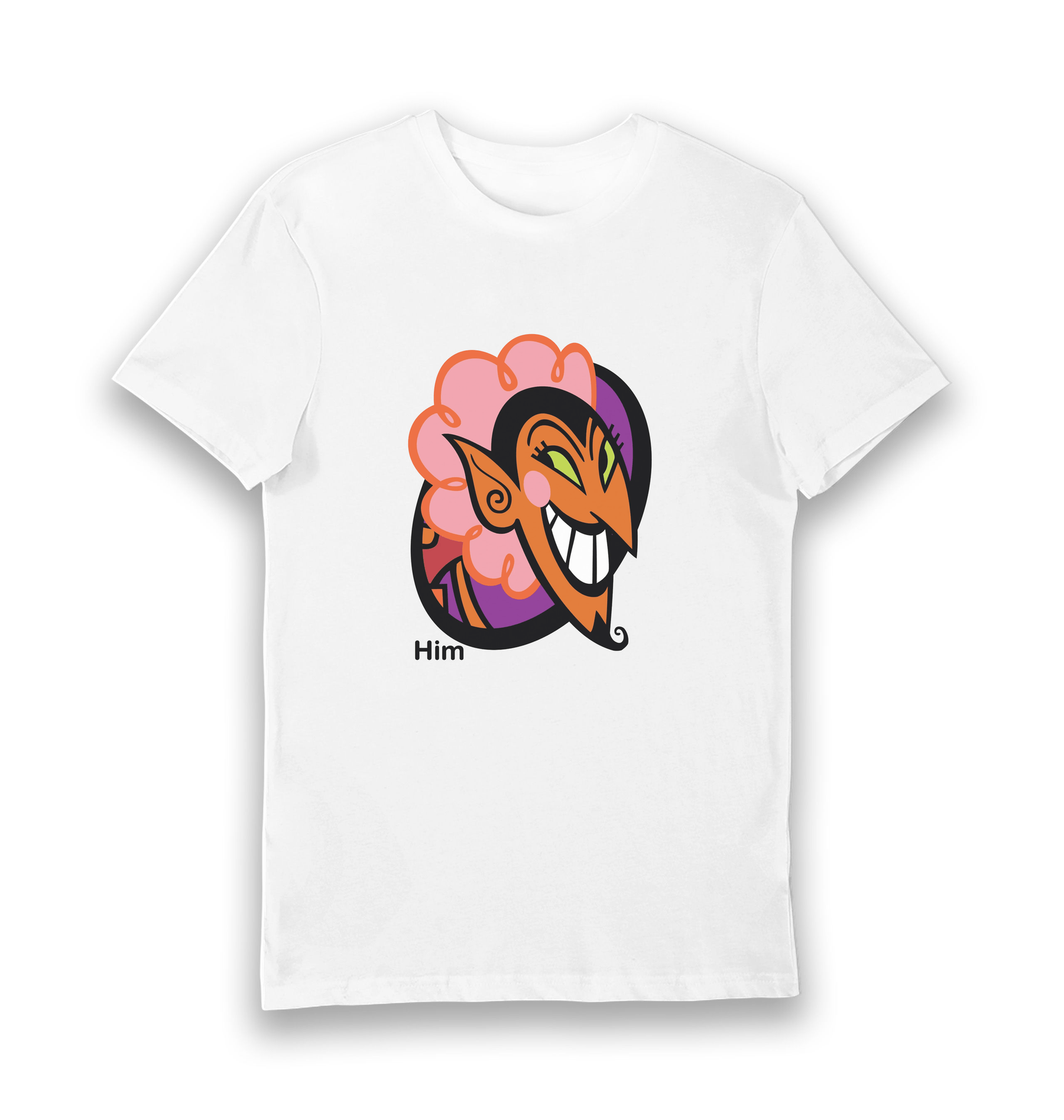 White Printed T-shirt Front