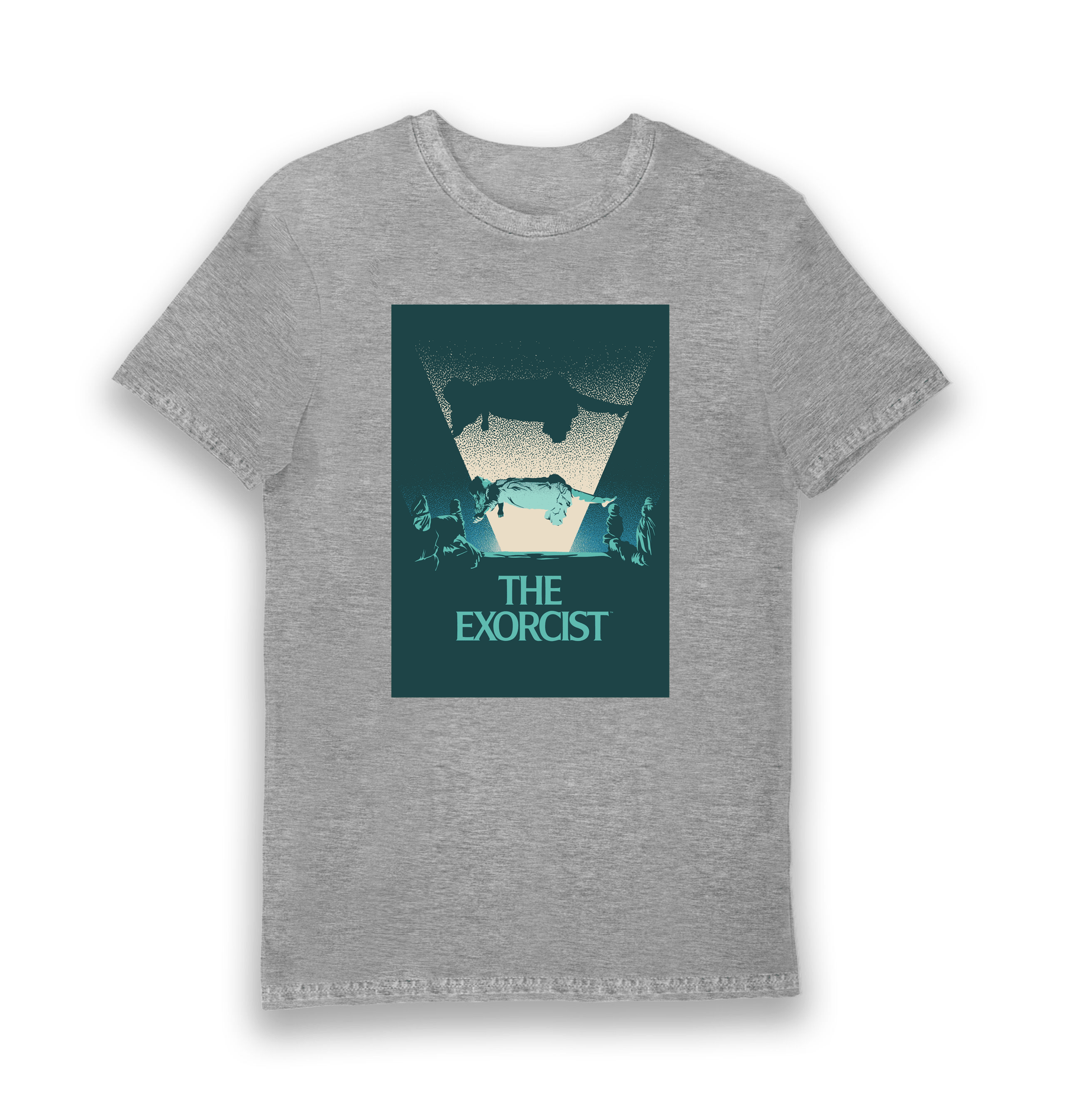 Sports Grey Printed T-shirt Front