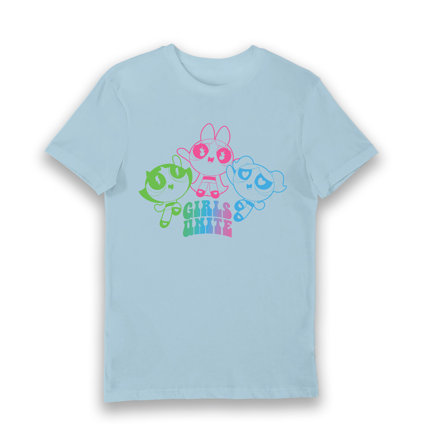 Light Blue Printed T-shirt Front