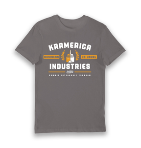 Charcoal Printed T-shirt Front