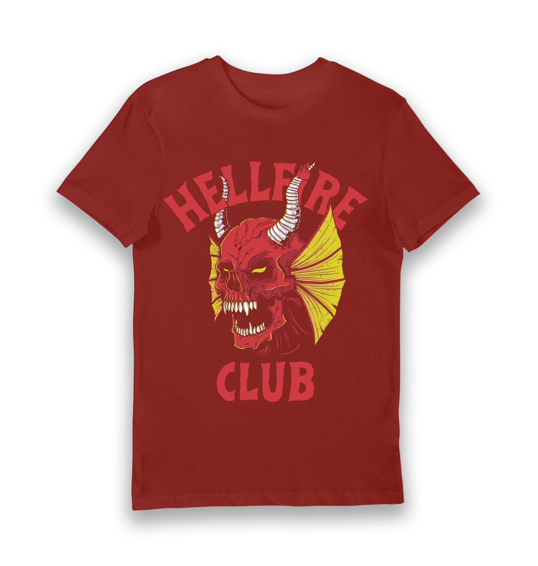 Brick Red Printed T-shirt Front