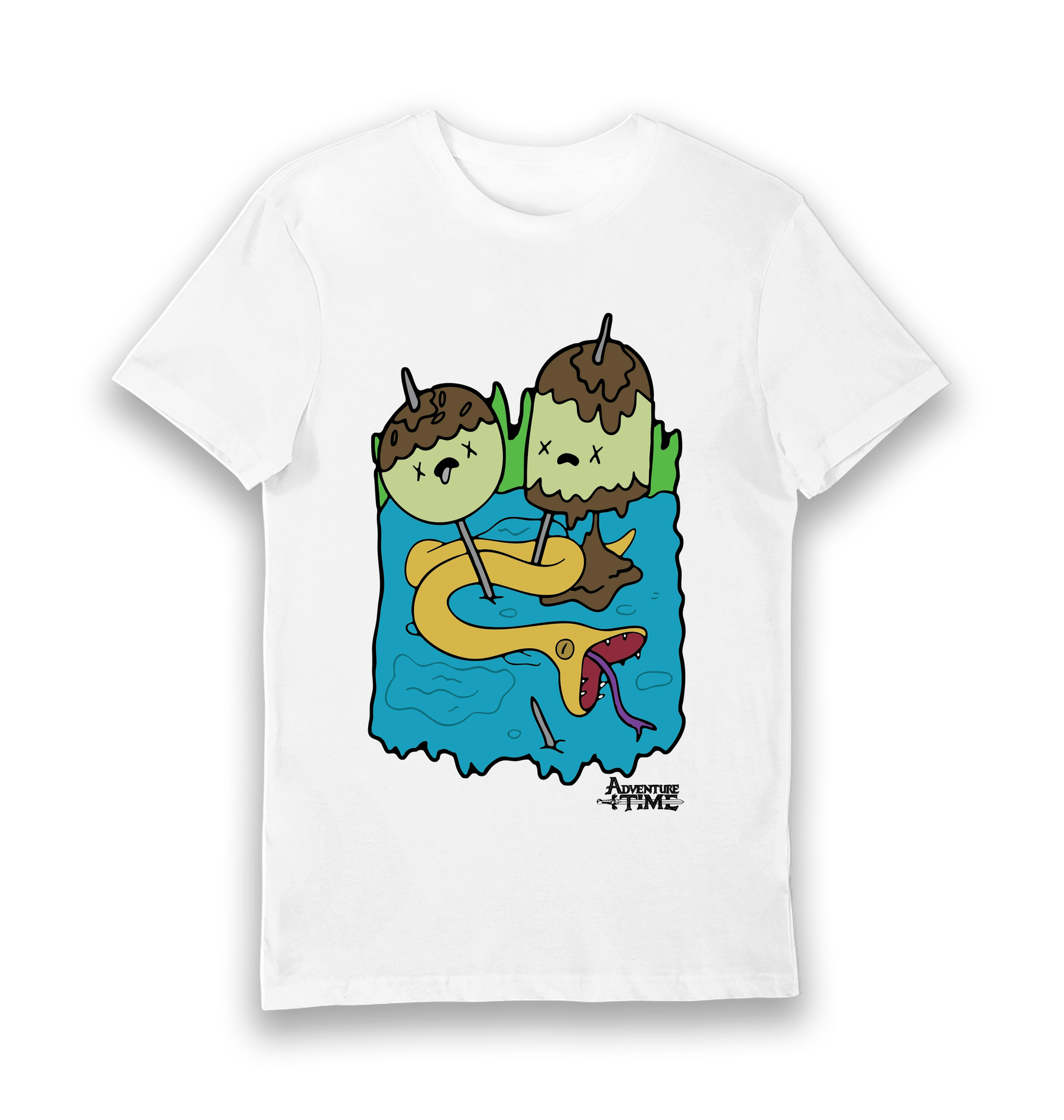 White Printed T-shirt Front
