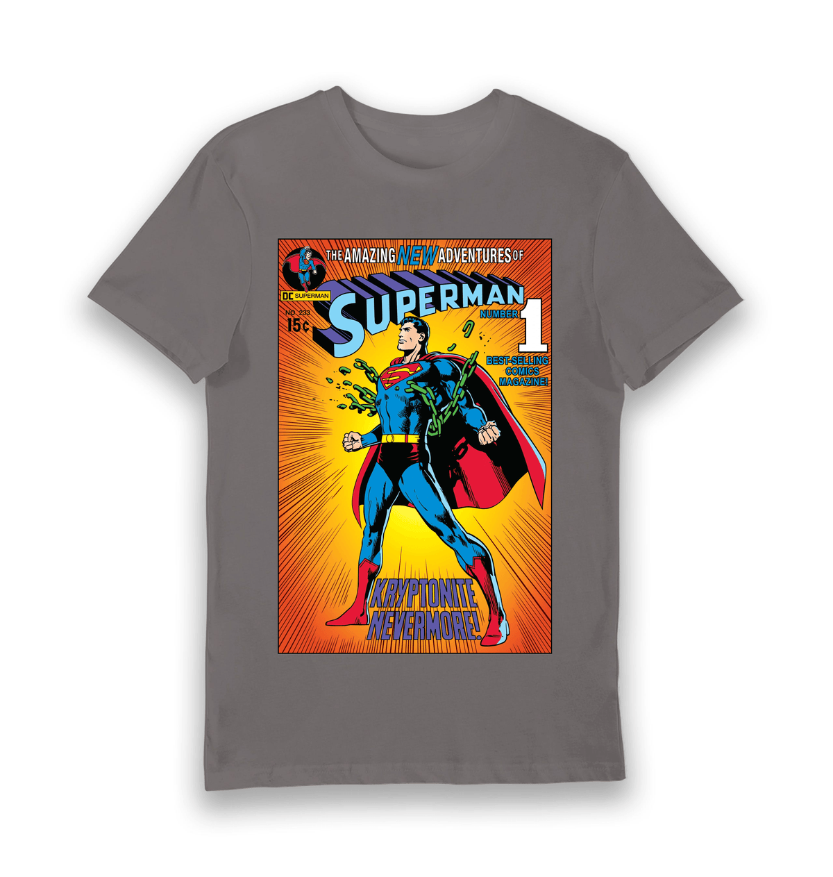 Charcoal Printed T-shirt Front